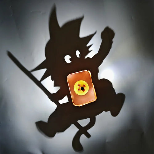 Goku Super Saiyan Shadow Wall Lamp — Dragon Ball Z Night Light