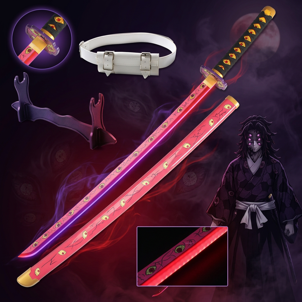 LED Katana Sword With Stand — Demon Slayer Anime Cosplay Prop